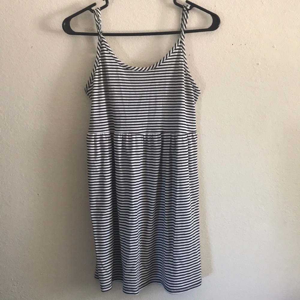 Black and white striped dress!